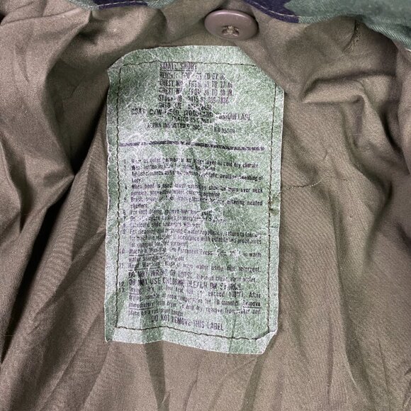 Vintage Alpha Industries US Army M65 Jacket Coat Men's Small Short Woodland Camo - Picture 9 of 16